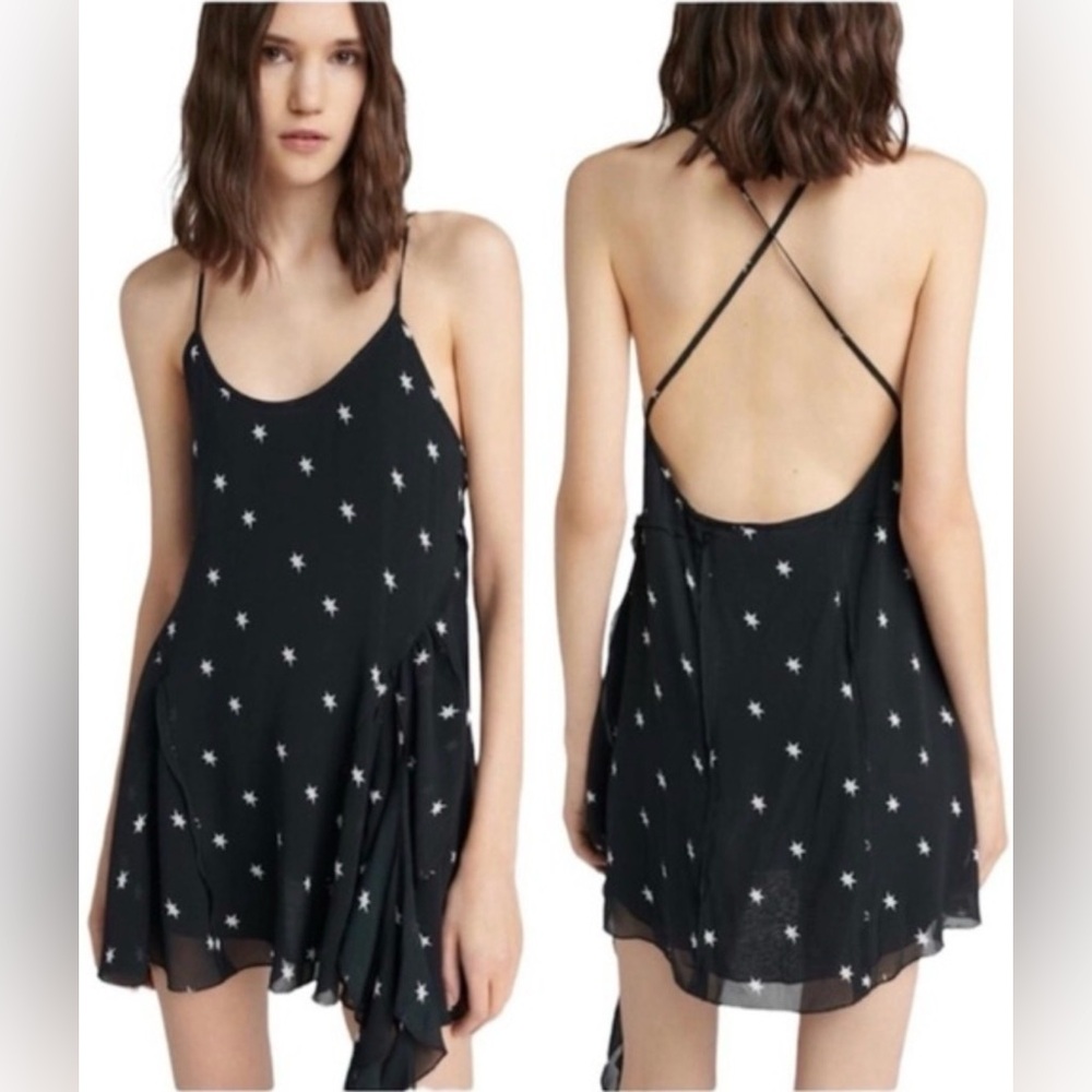 RE/DONE The 80’s Dress 100% Silk Star Mini Dress | XS
